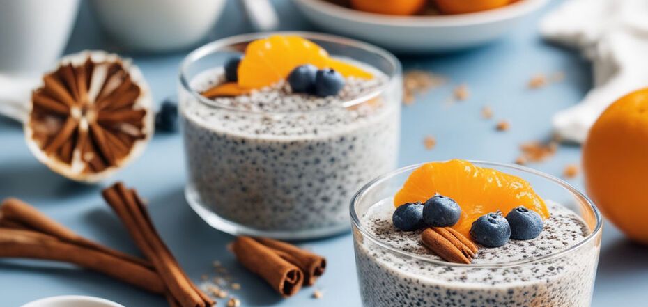 Healthy chia pudding instead of caloric desserts: you will need only 3 ingredients