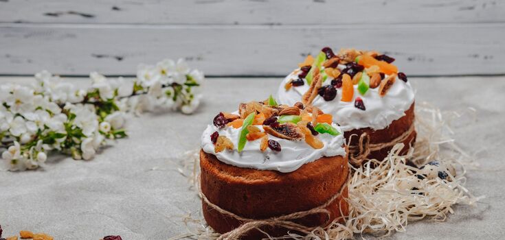 No-yeast Easter cake in 1 hour: you do not have to knead the dough for long