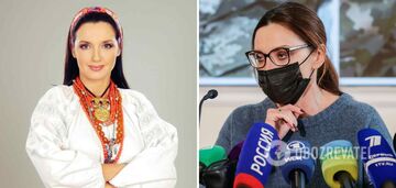 Where is Oksana Marchenko now, who spoke Ukrainian in an embroidered shirt but was related to Putin