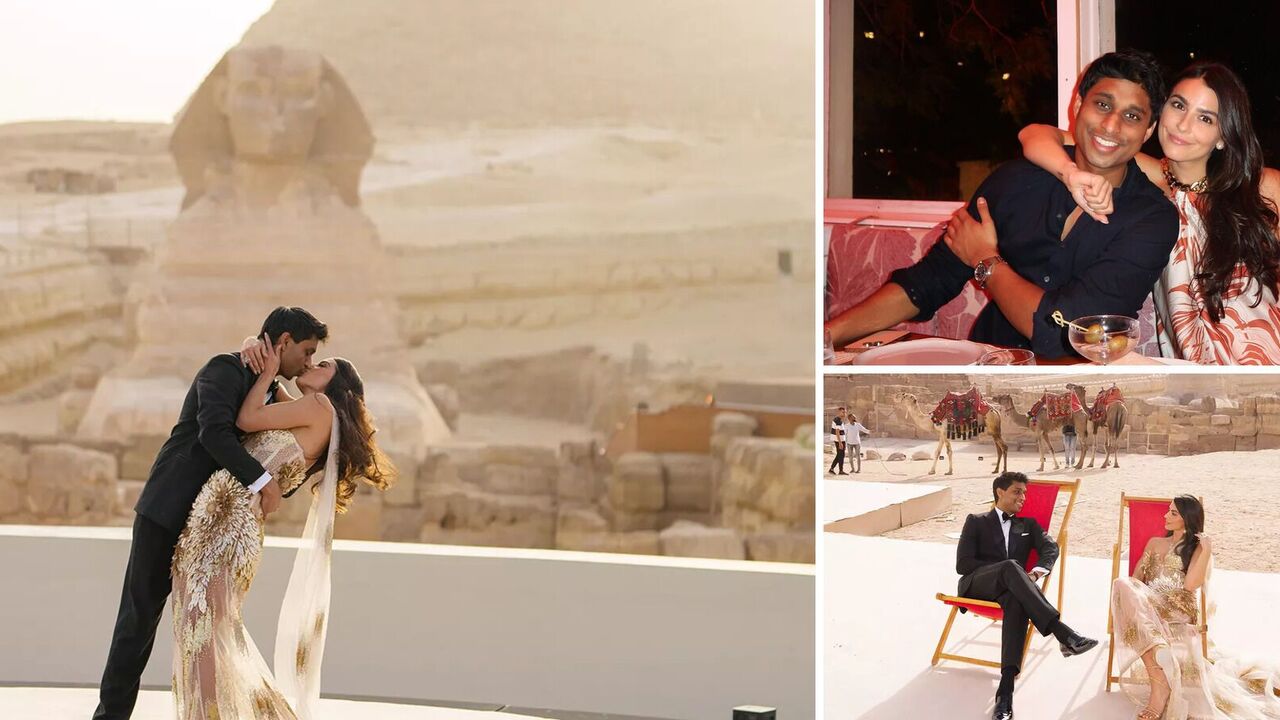 Could have been in space: American billionaire celebrates a lavish wedding at the foot of Egyptian pyramids