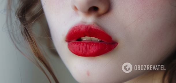 Jak podkreślić odcień czerwonej szminki: rewelacyjny trik