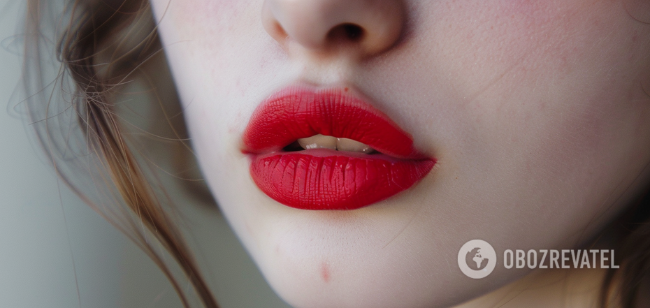 How to enhance the shade of red lipstick: a sensational trick