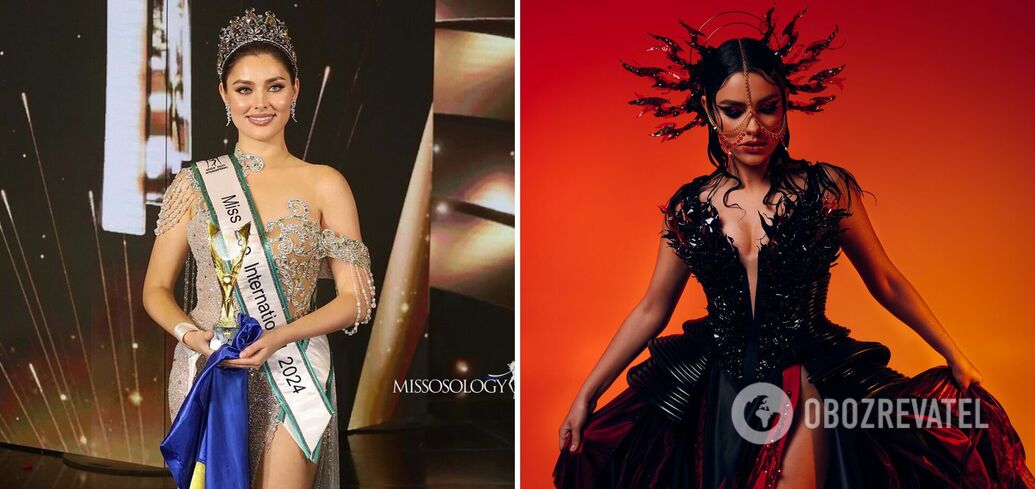 Ukrainka Angelina Usanowa wygrała konkurs piękności Miss Eco International-2024 w Egipcie: jej sukienka, symbol wojny, podbiła jury. Zdjęcie.