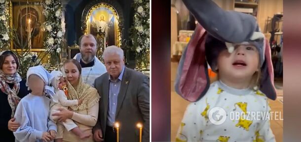 The girl's name was changed: Russian State Duma deputy Mironov baptized the child abducted in Kherson. Photos and video