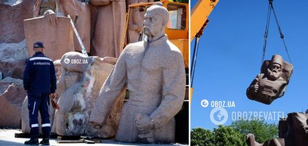W Kijowie trwa demontaż pomnika ku czci Rady Perejasławia