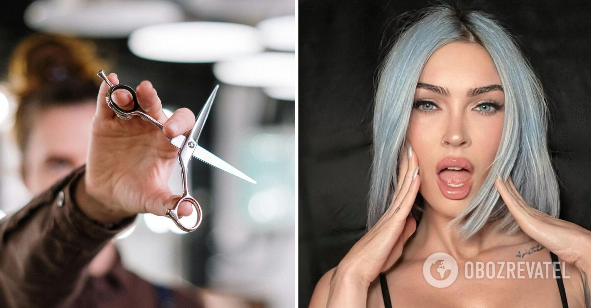 Megan Fox showed a bold haircut and an unexpected color: what is the "blue denim" technique