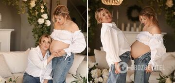 Verka Serdyuchka's stage mother delighted netizens with photos of her real daughter, who is expecting her first child