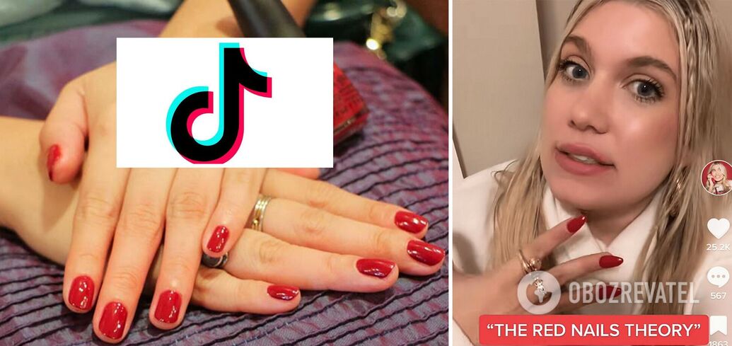 The "red nails theory" has gone viral on TikTok: what it is