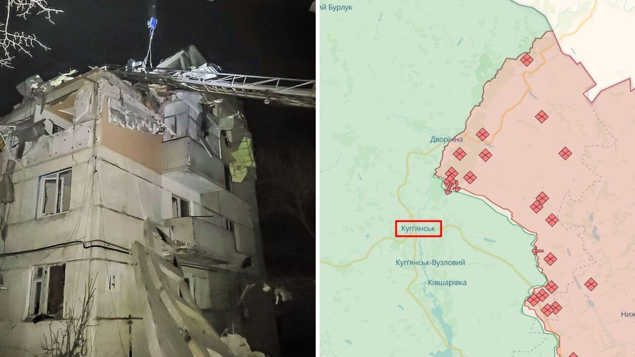 The occupants drop a guided bomb on a high-rise building in Kupiansk, Kharkiv: a woman dies under the rubble. Photo