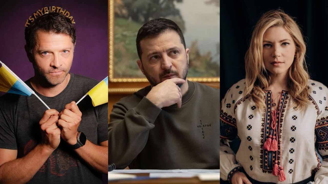 Światowe gwiazdy rozmawiają z Zełenskim o wspieraniu Ukrainy: co robią Katheryn Winnick, Misha Collins i inni