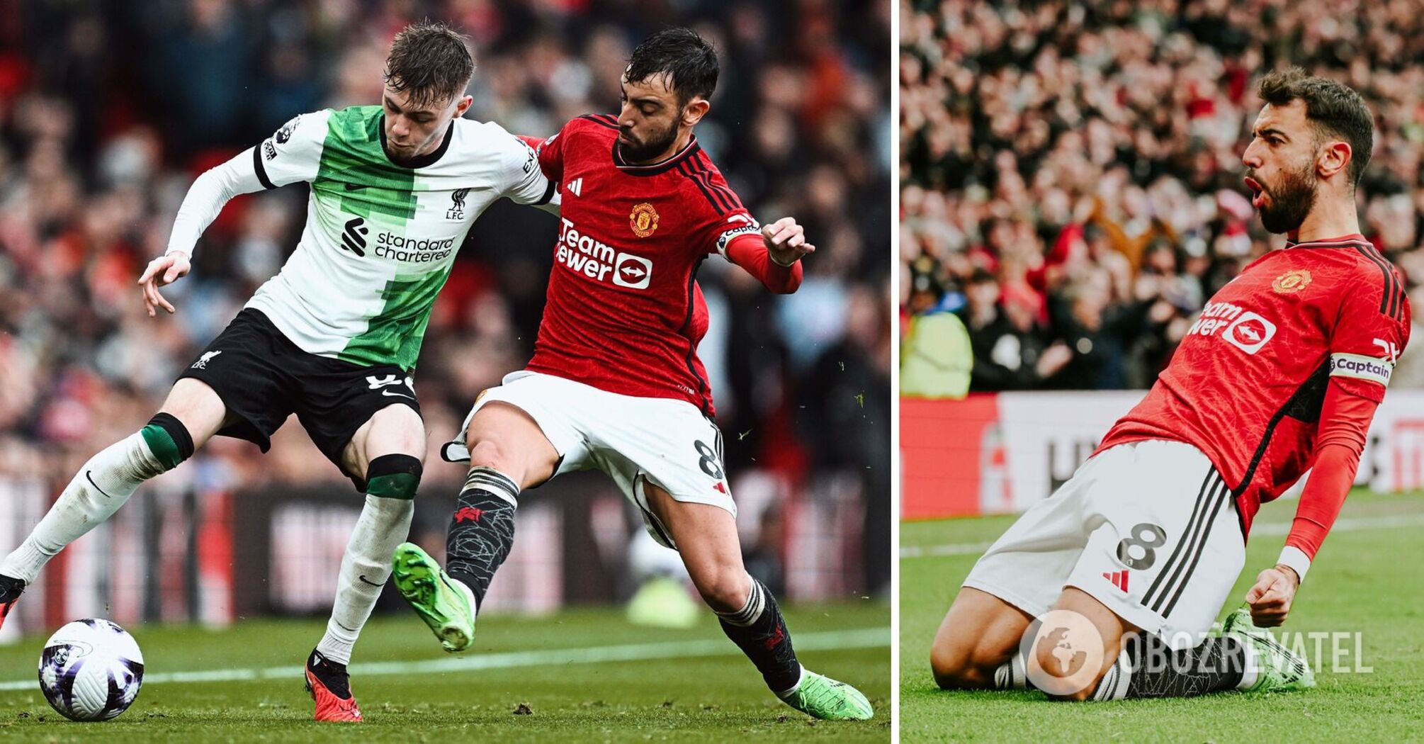 Zawodnik Manchesteru United zdobył fenomenalną bramkę ze środka pola w derbach z Liverpoolem. Wideo