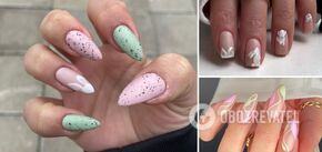 Polka dot nails, eggs and rabbits. 7 stylish manicure ideas for Easter