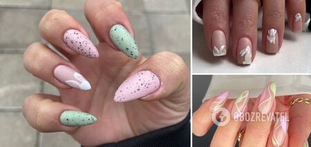 Polka dot nails, eggs and rabbits. 7 stylish manicure ideas for Easter