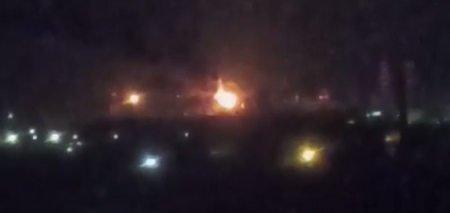 Ogromny pożar w rafinerii w Riazaniu po ataku drona. Wideo