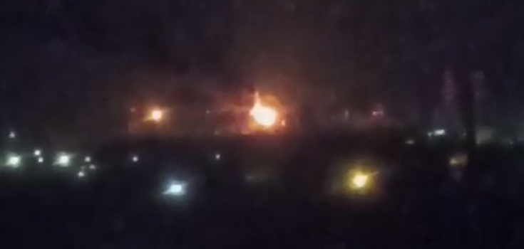 Massive fire breaks out at Ryazan oil refinery after drone attack. Video