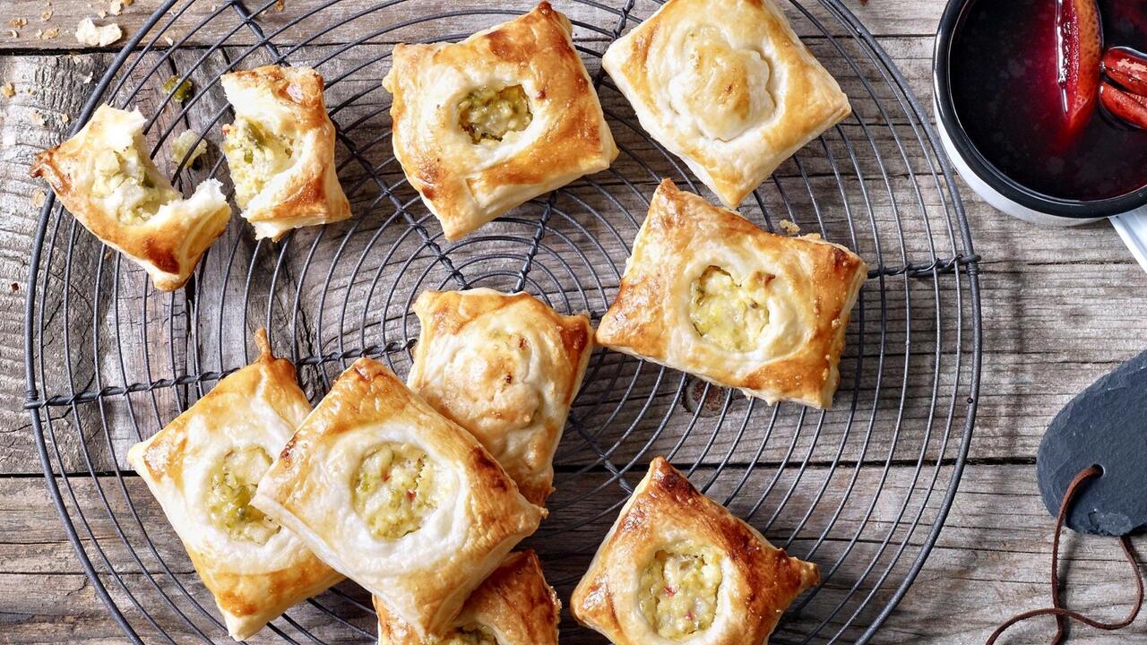 Instead of chips: an elementary puff pastry appetizer that you can prepare in minutes