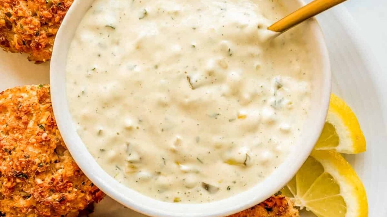Universal tartar sauce for fish: the ingredients just need to be whipped