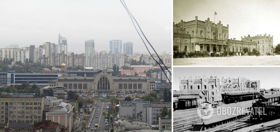 Dworzec Główny w Kijowie na przestrzeni lat
