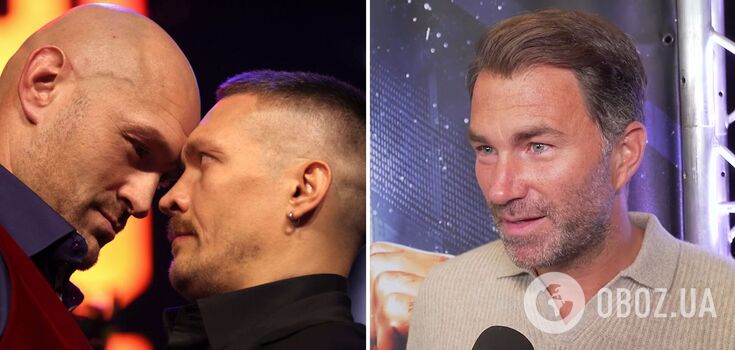 "It's all on the line!" Joshua's promoter wished Fury to defeat Usyk