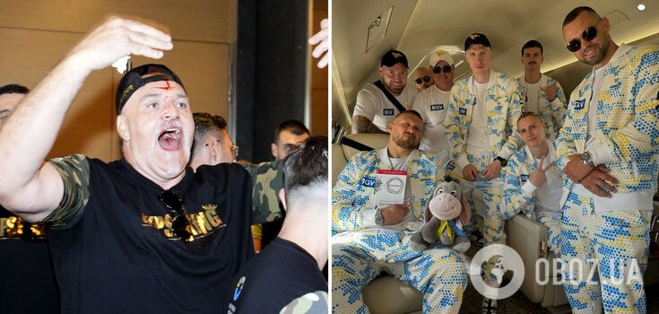 He threw himself at Ukrainians and broke his face: Fury's father had a fight with Usyk's team. Photos and videos