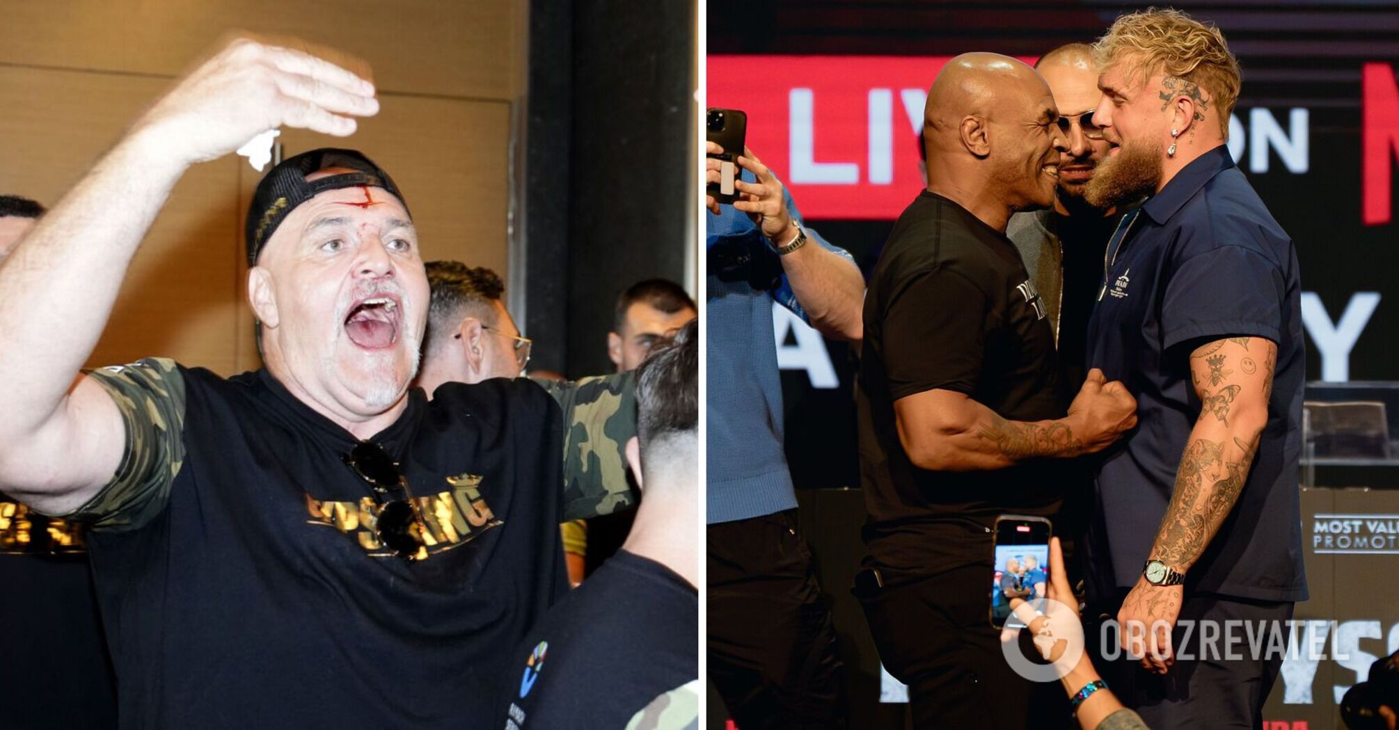 Jake Paul calls the clash between the member of Usyk's team and Fury's father a "clown show"