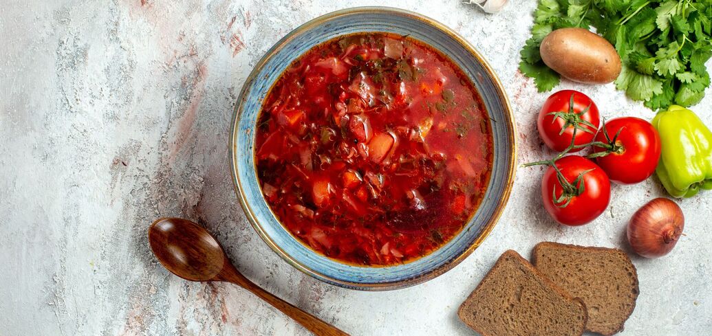 Borscht with cherries and meat: how to cook a dish in a new way