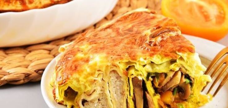 Basic pita bread pie: no need to knead the dough