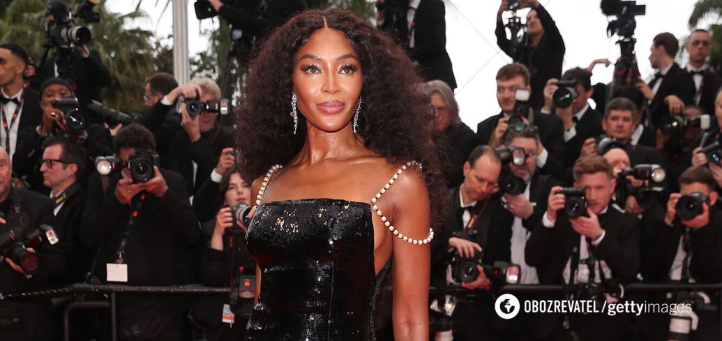 Naomi Campbell took to the red carpet in a dress she wore 28 years ago. Photos then and now