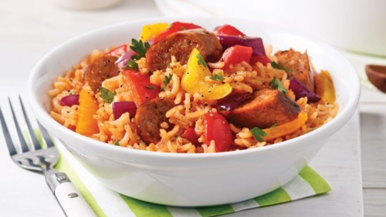 What can replace the usual meat in pilaf: the dish is cooked much faster