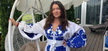 Mohylevska showed her youngest adopted daughter in an embroidered dress without makeup and charmed her subscribers
