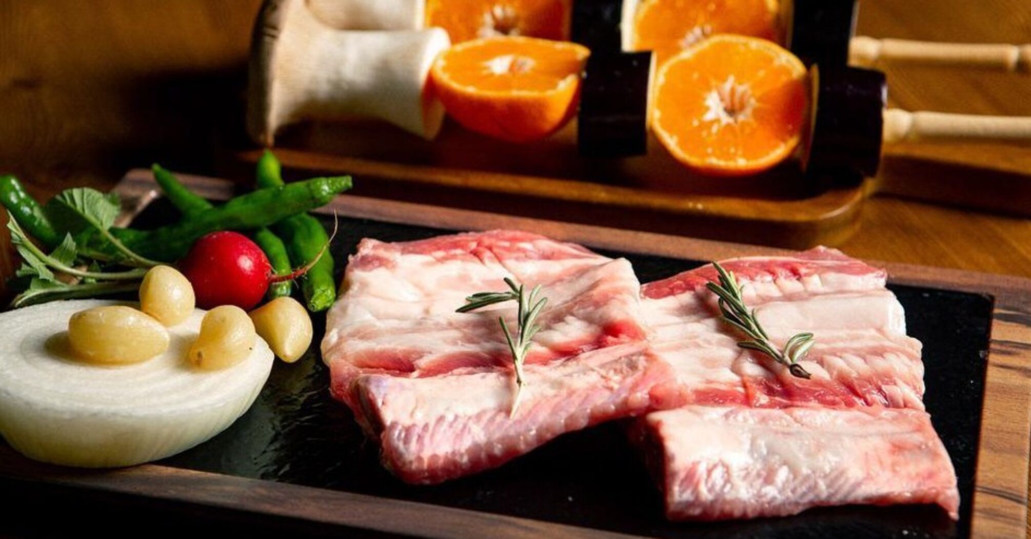 What marinade to marinate ribs in: the meat just melts in your mouth