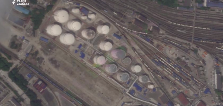 The aftermath of the Ukrainian drone attack on Novorossiysk was shown on satellite images
