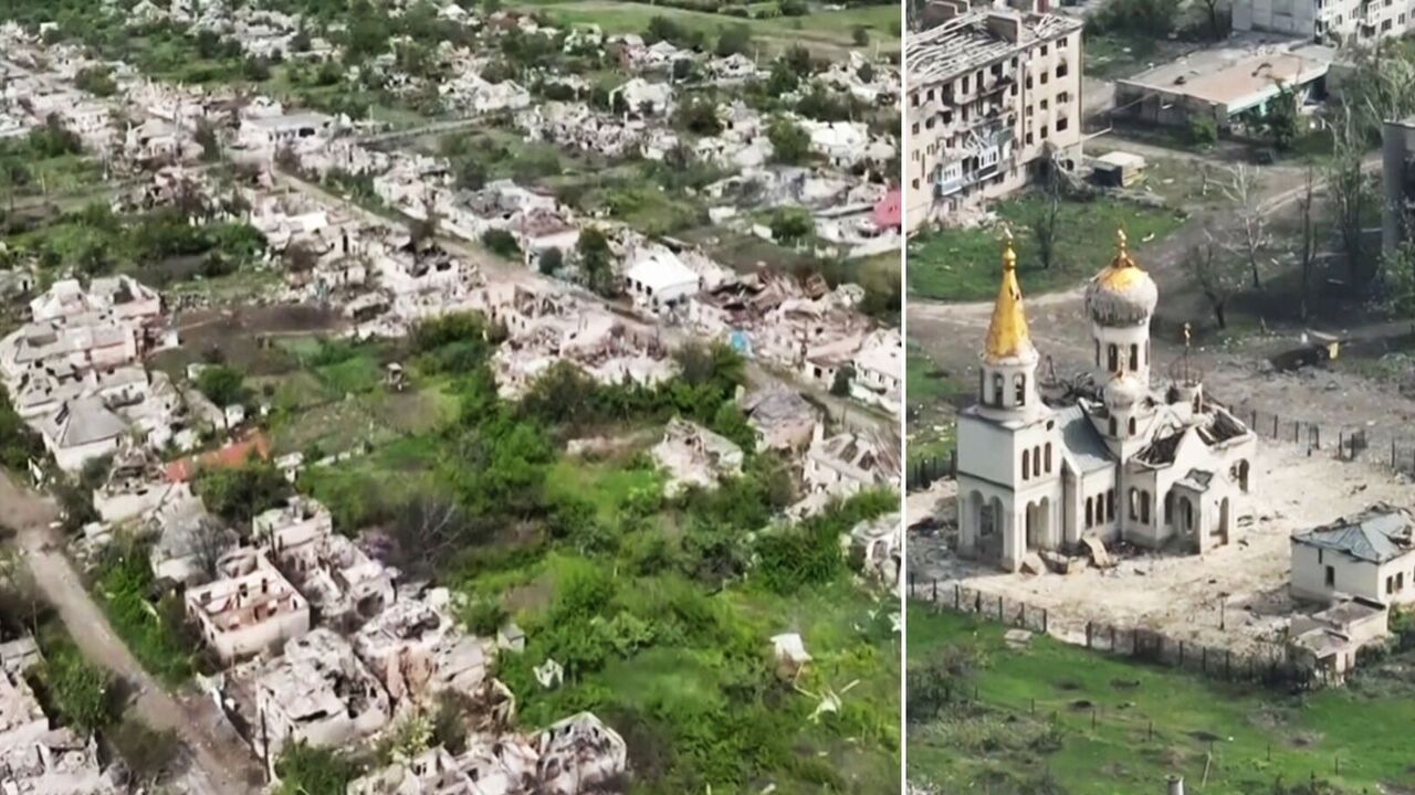 "Scorched earth tactics": the network shows what the occupiers did to Chasiv Yar. Video from above