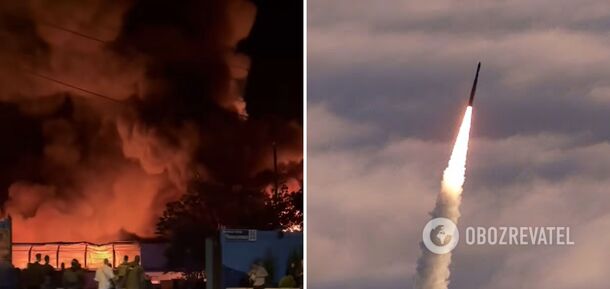 Russia attacks Odesa with ballistic missiles again: Nova Poshta sorting depot burns. Video