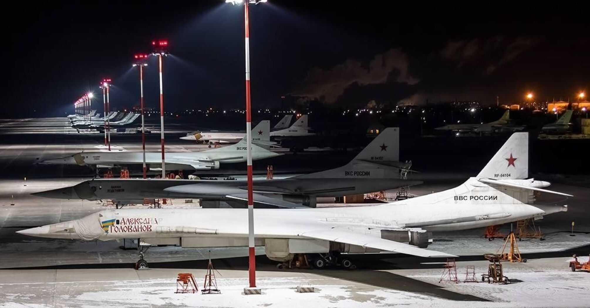 Preparing for a strike? The occupiers have assembled a third of combat-ready bombers at the Olenya base. Photo