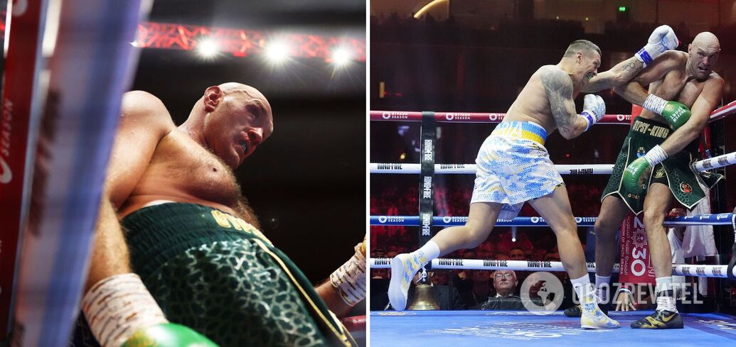 30 seconds of hell: a new video of Fury's knockdown in the fight with Usyk has been published