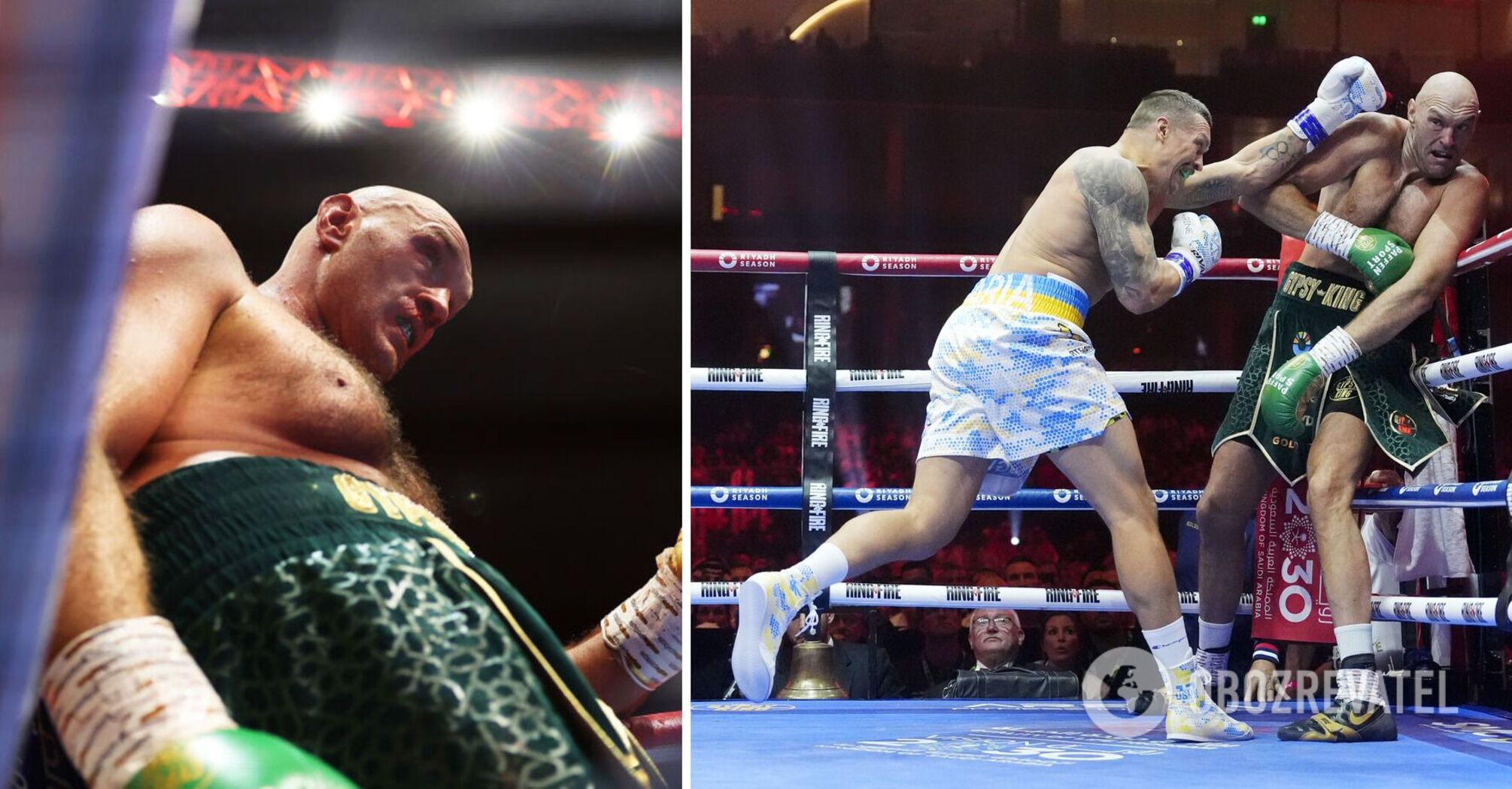 30 seconds of hell: a new video of Fury's knockdown in the fight with Usyk has been published