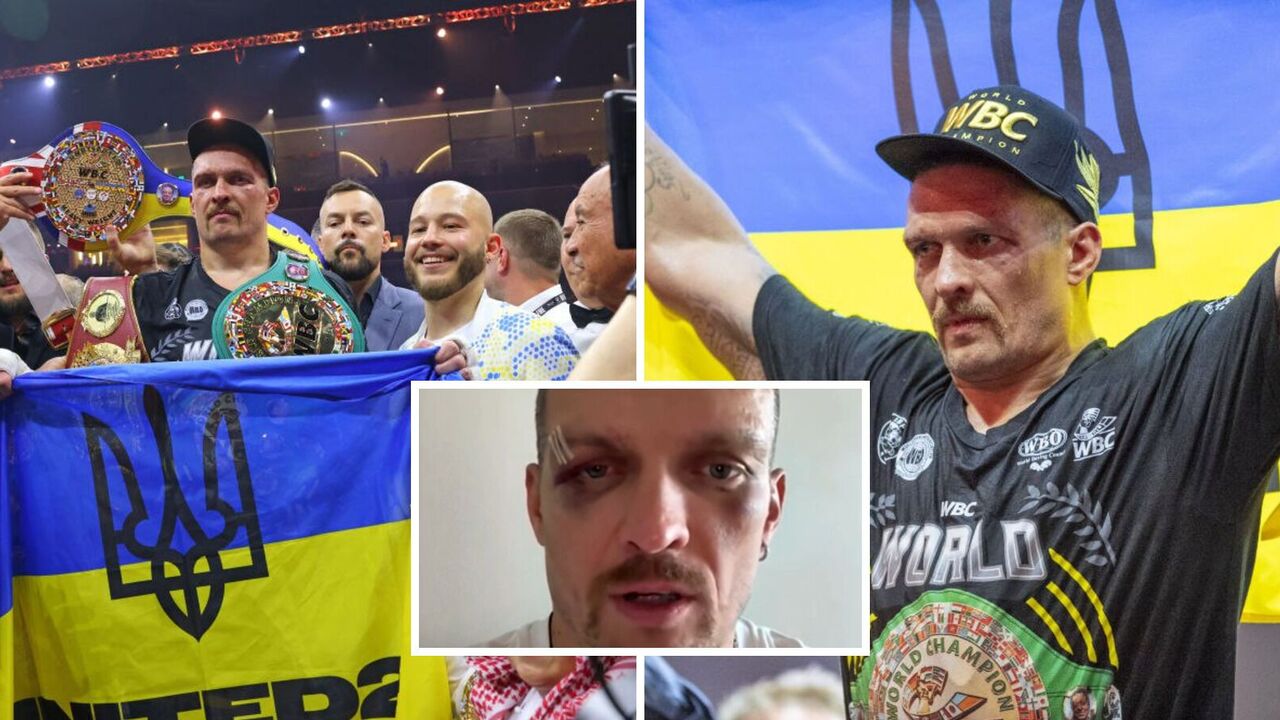 In haematomas and bruises: Usyk recorded an appeal to Ukrainians. Video