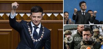 Jak zmienił się Zełenski w ciągu 5 lat prezydentury. Wymowne zdjęcia, które mówią same za siebie