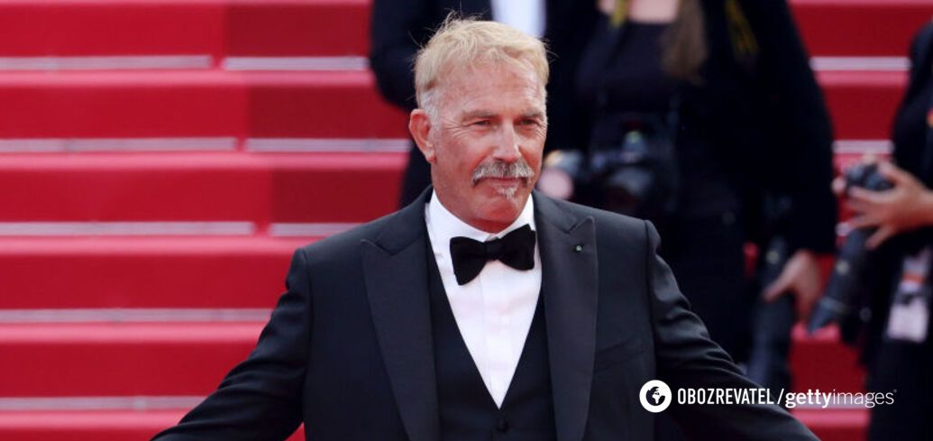 Kevin Costner burst into tears during a 7-minute ovation at the Cannes Film Festival: five of his children came to support the 69-year-old actor