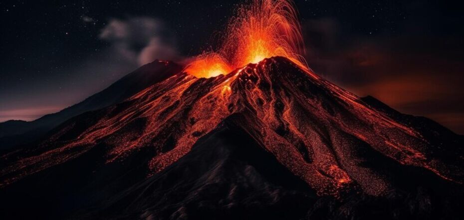 Извержение вулкана