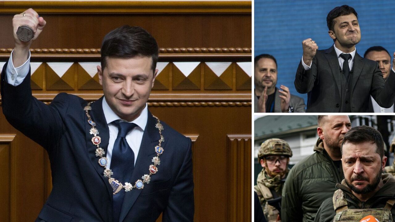 Jak zmienił się Zełenski w ciągu 5 lat prezydentury. Wymowne zdjęcia, które mówią same za siebie