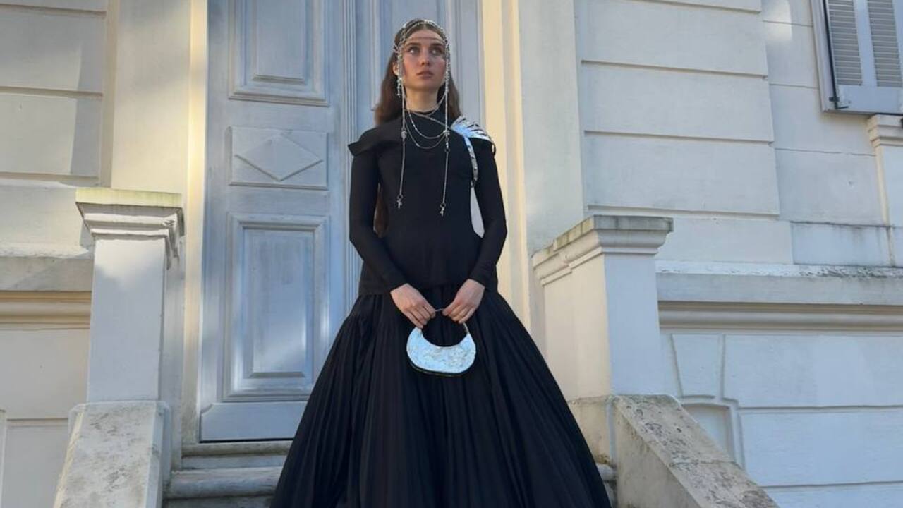 Jerry Heil impressed with a fabulous look from the Ukrainian brand on the red carpet in Cannes. Photo
