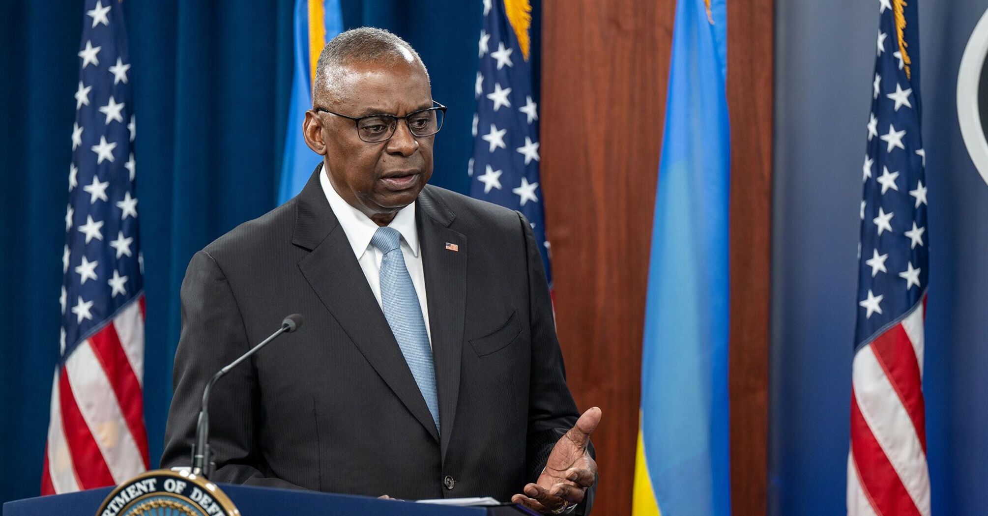 "Jesteśmy zdeterminowani": Lloyd Austin zobowiązuje się pomóc Ukrainie odzyskać przewagę w powietrzu