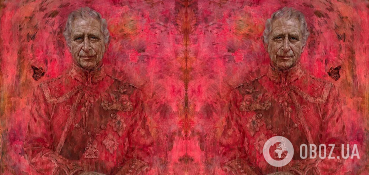 Horns and the devil's face: strange symbols found on the web in the portrait of King Charles