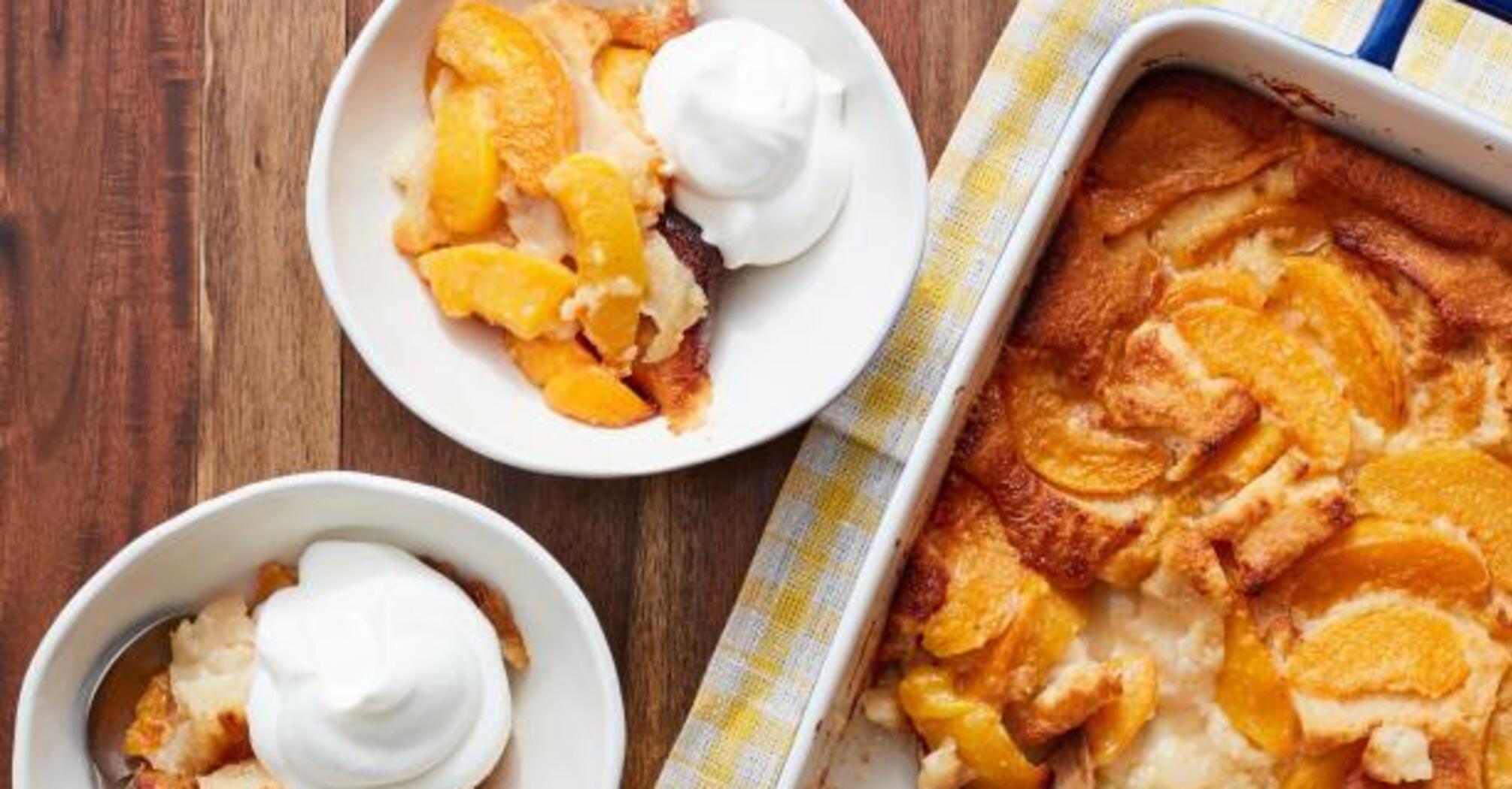 Fluffy cottage cheese casserole with peaches: how to cook