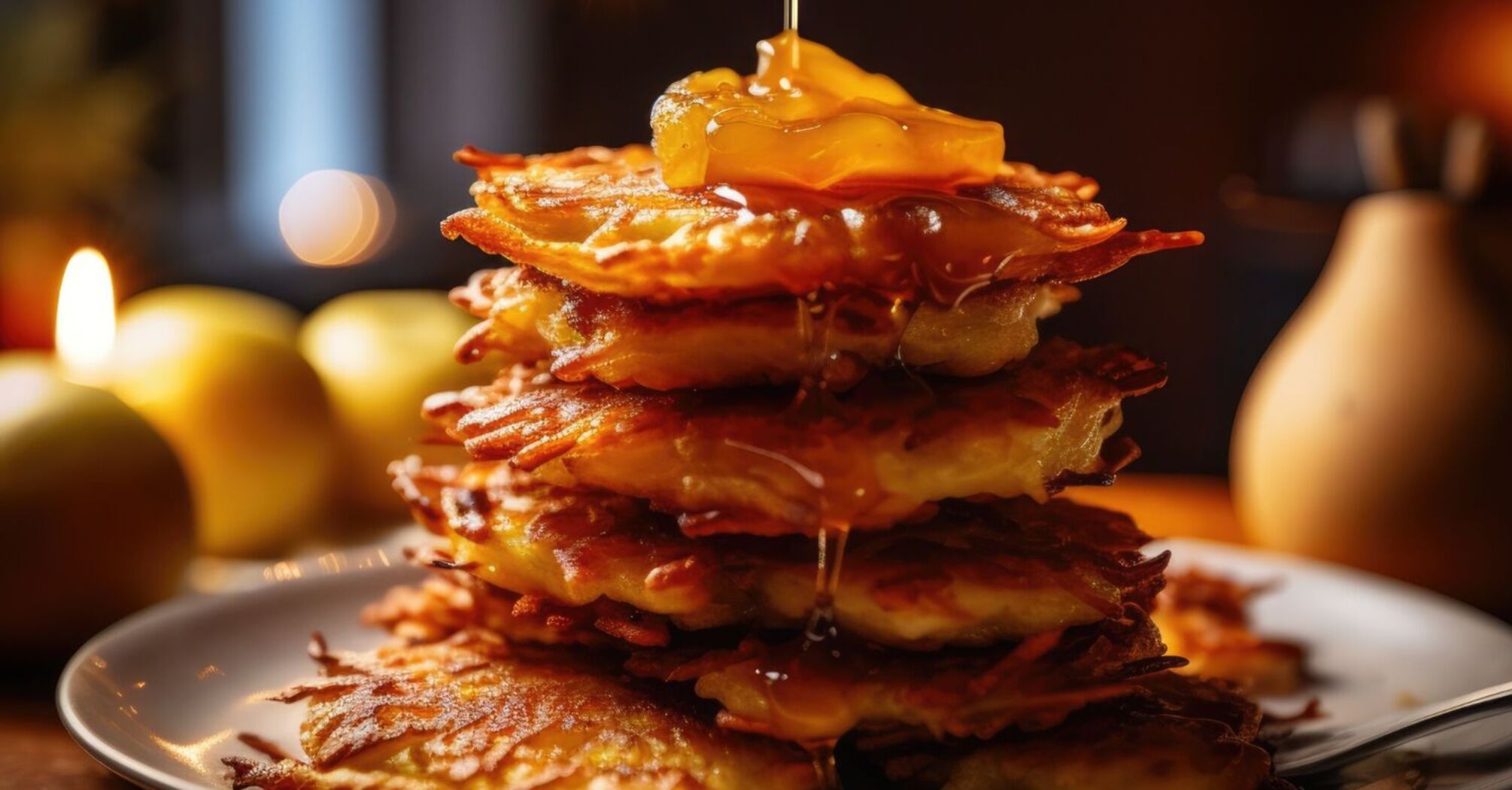 Apple pancakes: a simple dish in 10 minutes