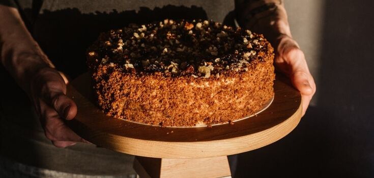 A delicious cake without baking