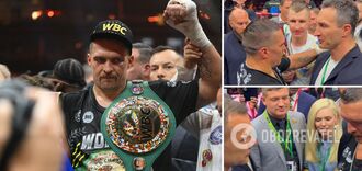Klitschko and Shevchenko were caught on camera after Usyk's victory over Fury. Video