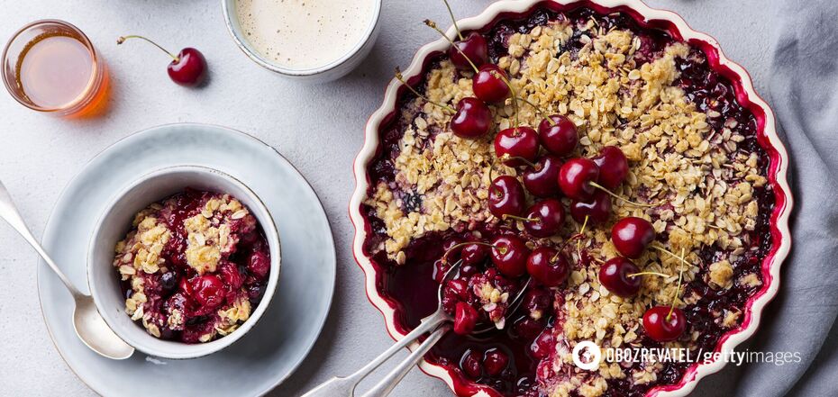Berry crumble